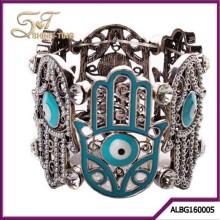 2016 antique silver plated alloy the hamsa hand stretch hamsa bracelet for sale