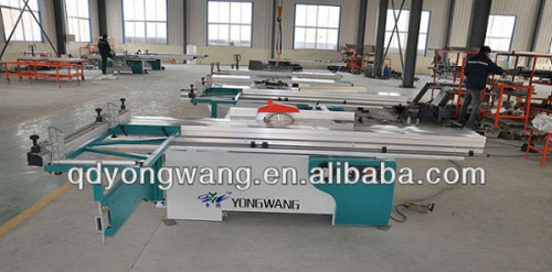 table panel saw with pneumatic press device, woodworking machine