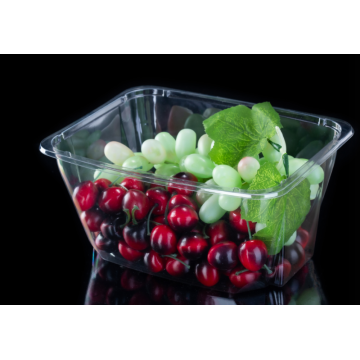 Bol à salade transparent en plastique fruits légumes