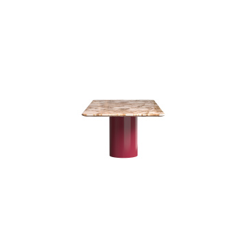 Mesa de mármol mesa de comedor mesa de café de acero