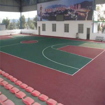 Suspended indoor soundproof basketball flooring