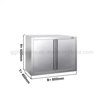 Commercial Hotel Restaurant Storage Cabinets Kitchen Stainless Steel Wall Cabinets