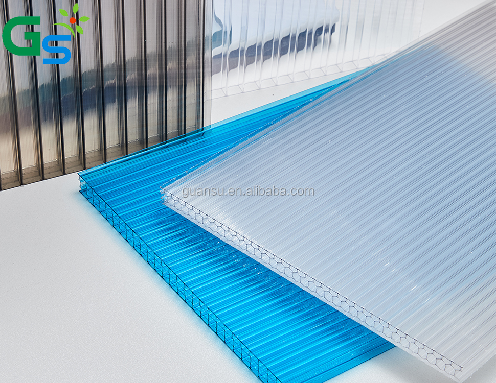 Philippines Price Lexan Transparent Clear Plastic 8Mm Polycarbonate Hollow Sheet Wall Protection