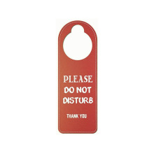 Leather Door Hanger Hotel Sign - Do Not Disturb PVC Leather Tag