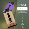 Dual Mesh Coil FOLI Vape Sekali Pakai 60000 Puff