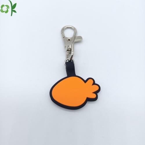 Forme de carotte Personnalize Design Silicone Pet Tag