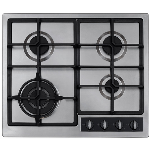 CDA Gas Hobs 4 Burner Stainless Steel Top