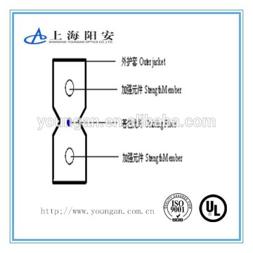 FTTH Indoor 2 core fiber optic cable