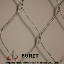 stainless steel zoo mesh for tiger/stainless steel hand woven zoo mesh/Aviary zoo mesh