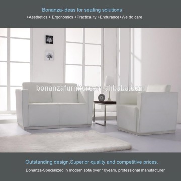 8094#luxury sofa, white color leather office sofa, office sofa set designs