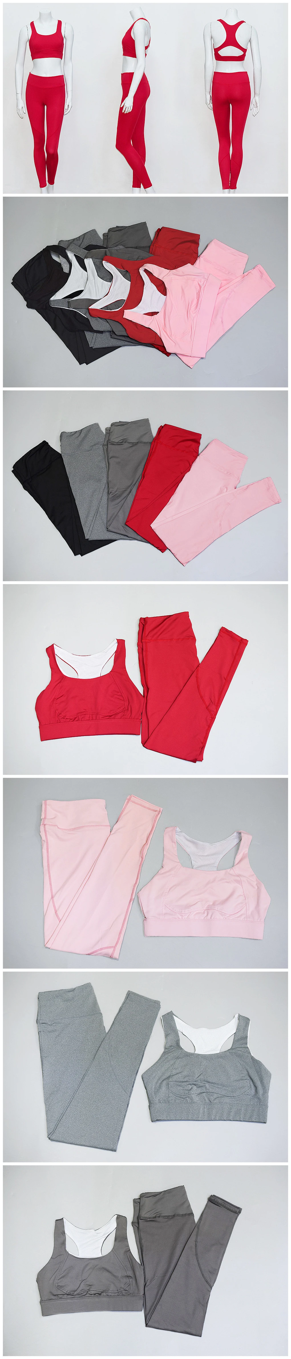 Hot Sale Gym Wear Colorful Running Women High Waist Woukout Fitness Sports Yoga Sets