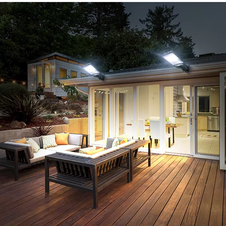 Outdoor Solar Garden Light with Motion Sensor and Remote Control
