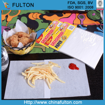 fast food packaging/fast food paper/greaseproof paper for fast food