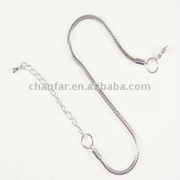 European lobster clasp bracelet with extender