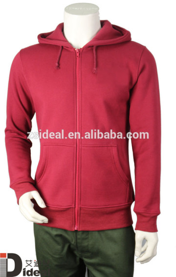 Promotional man hoodie custom cotton hoodie zipper-up heavy cotton hoodie