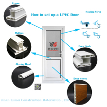 Plastic UPVC Door Profile Frames