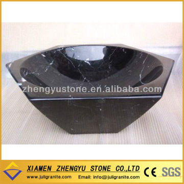 Black Marquina Marble Basin,stone sinks