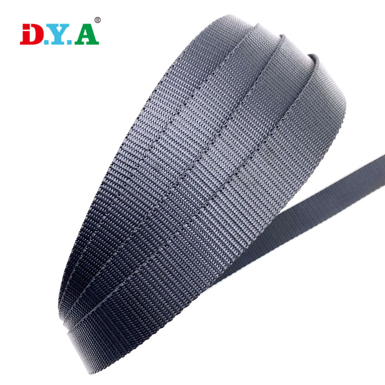 Factory Wholesale webbing strap heavy nylon webbing 25mm black nylon webbing custom