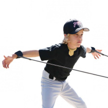 Baseball softball arm resistance training latex tube