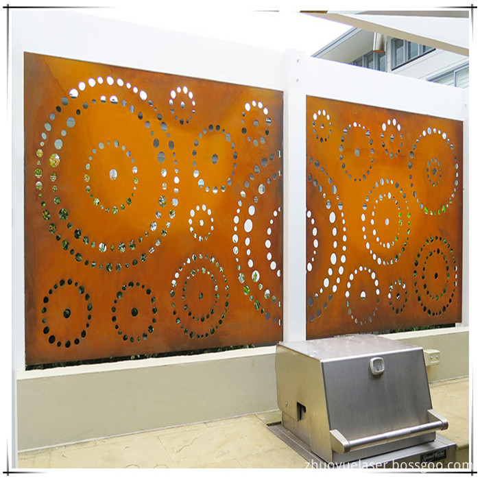 corten steel screen