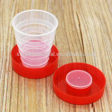 Promotional plastic folding cups /plastic collapsible cups for traveling
