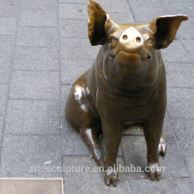 New Design Life Size Bronze Pig Statue