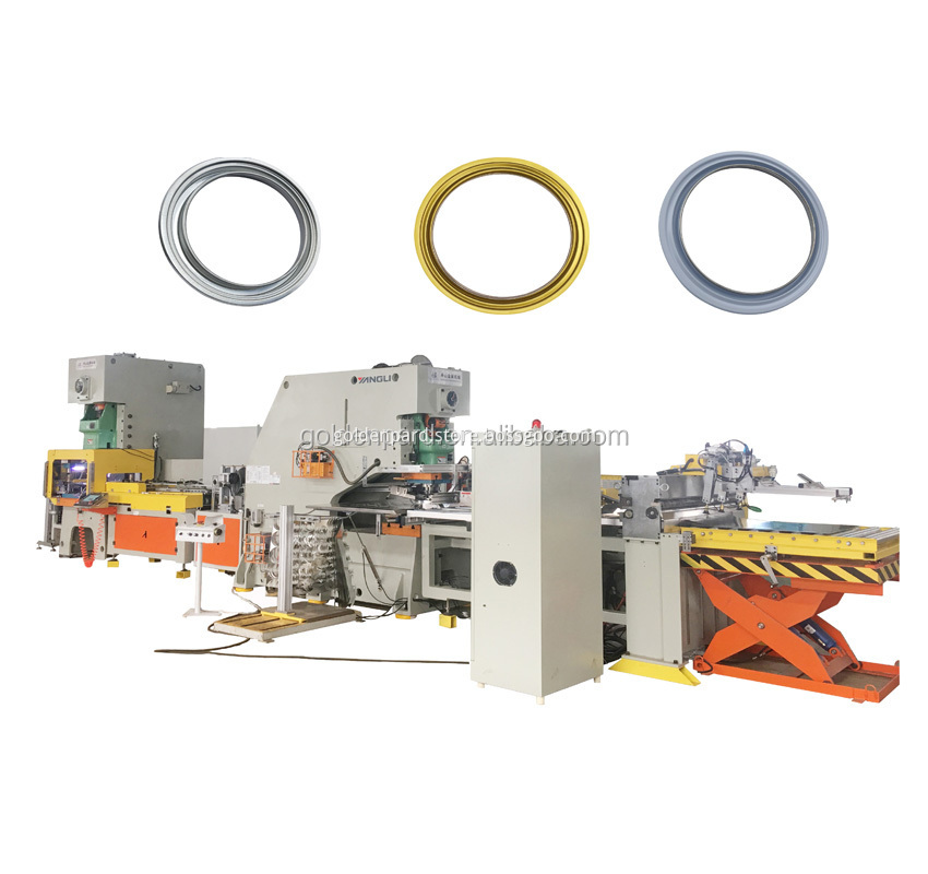 Metal pail lid pail cover making machines for paint tin can metal paint bucket drum