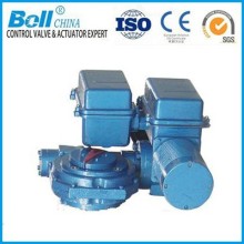 Remote control input signal electric actuator for butterfly valve