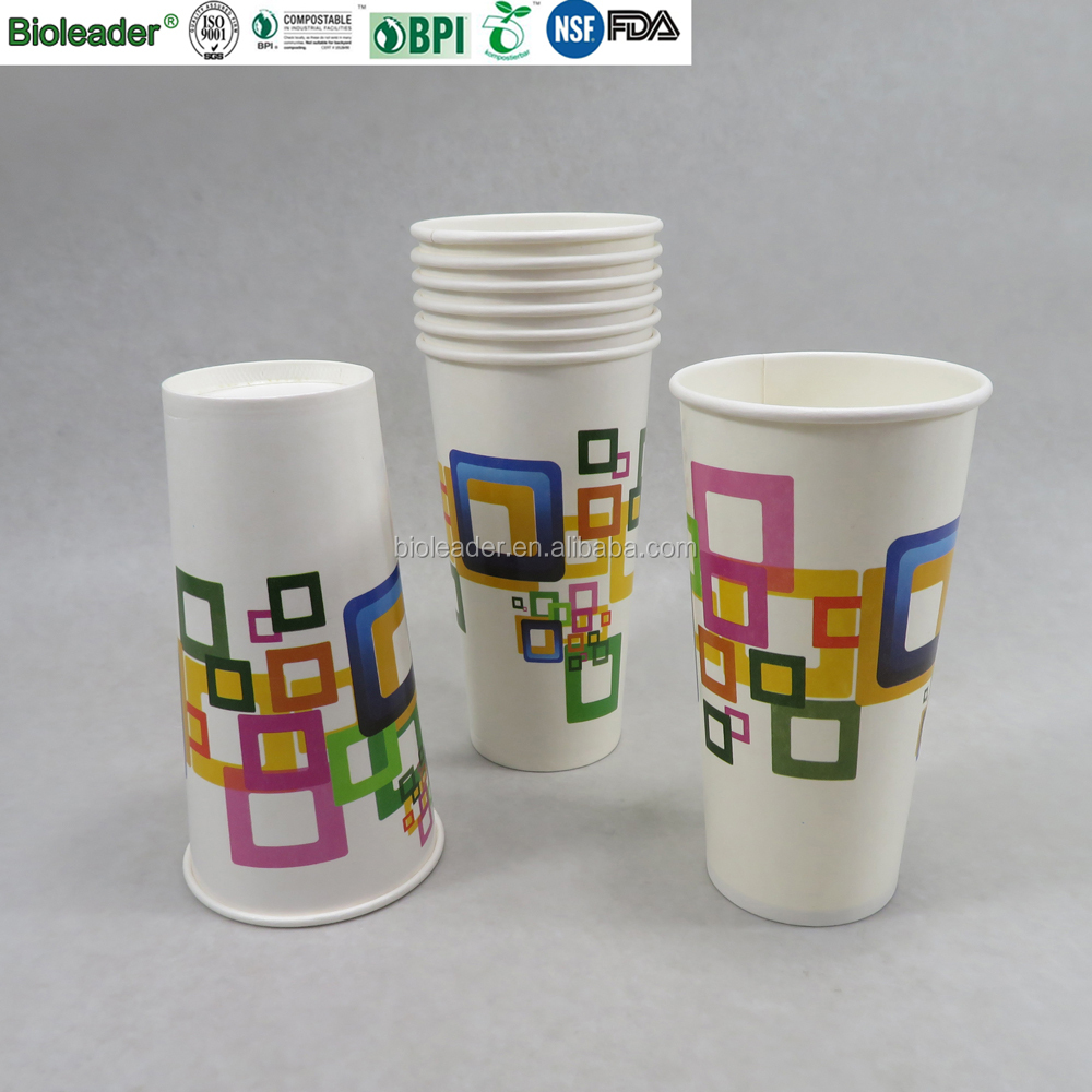 Hot Seller Paper CAFE Cups Biodegradable Disposable Coffee Cups Capacity 2.5 oz 4 oz 6 oz Compostable Cups