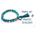Elastic thread with kinds ends for Making bracelets