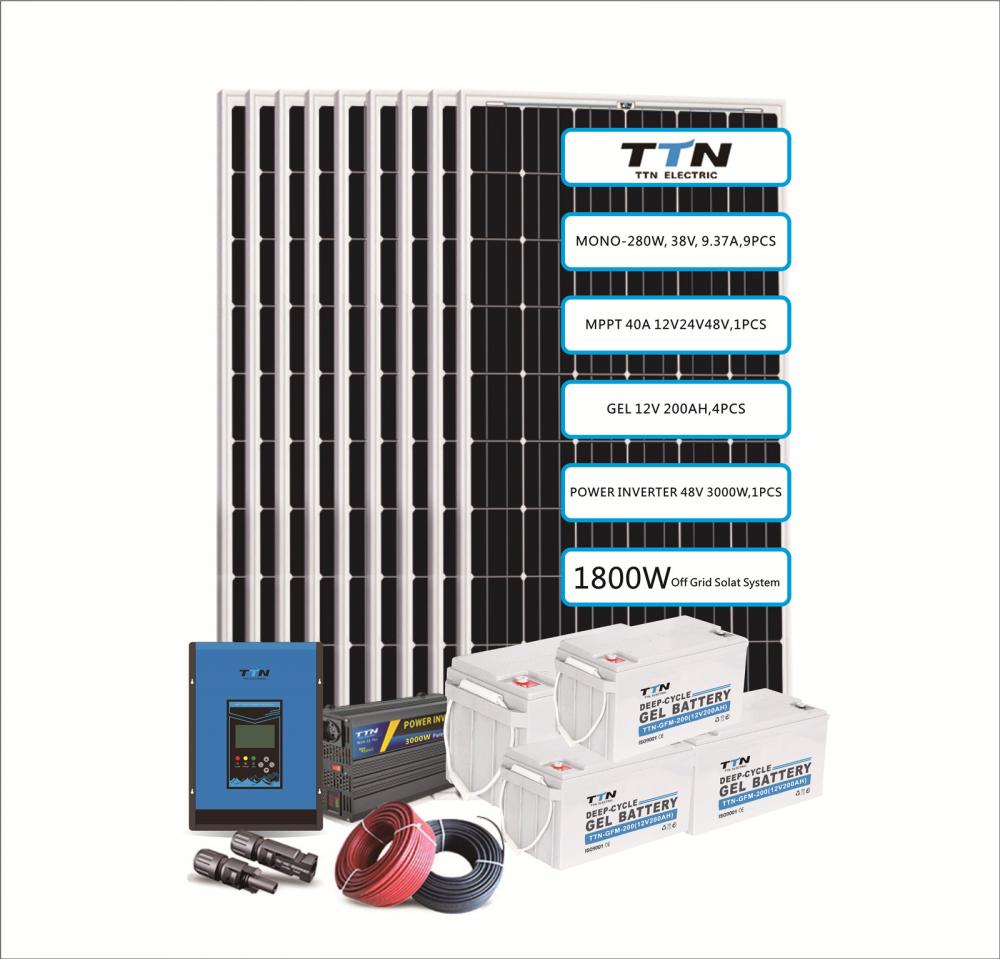 1800W,1900W,2000W Off Grid Solar System