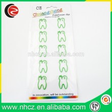 Tooth Shaped Paper Clips Card Set