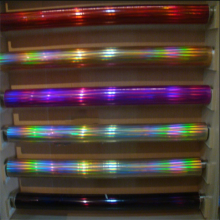 Corlorful plain holographic hot stamping film for leather, textile