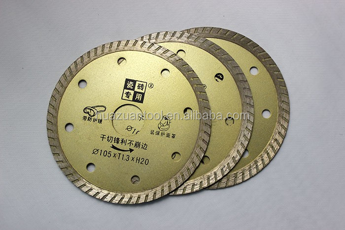 Turbo diamond circle disc for tile cutting