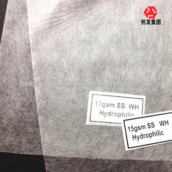 polypropylene Hydrophobic Nonwoven Fabric SS Non-woven fabric