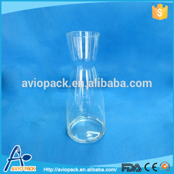 Simple design cheap high capacity fancy water glass bottle