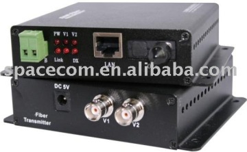 2 Channel Video Audio Data Ethernet Optical transmitter&Receiver