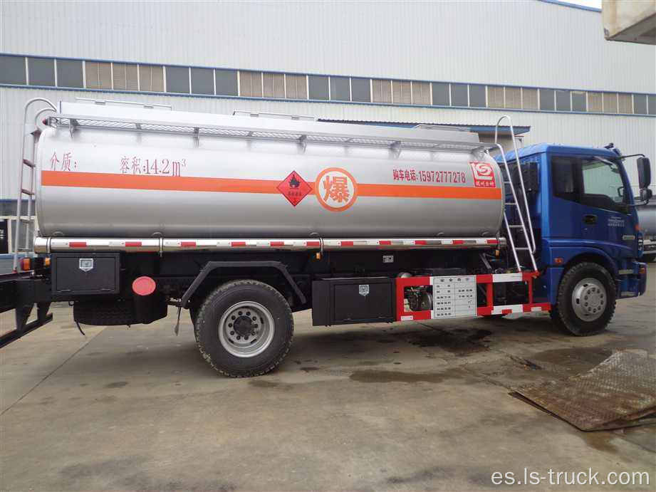 Carro del tanque de aceite de acero de Auman 14000L carbono