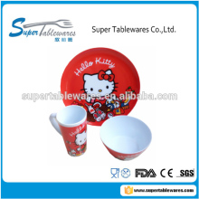 30% melamine dinner set for kids bowl plate and mug