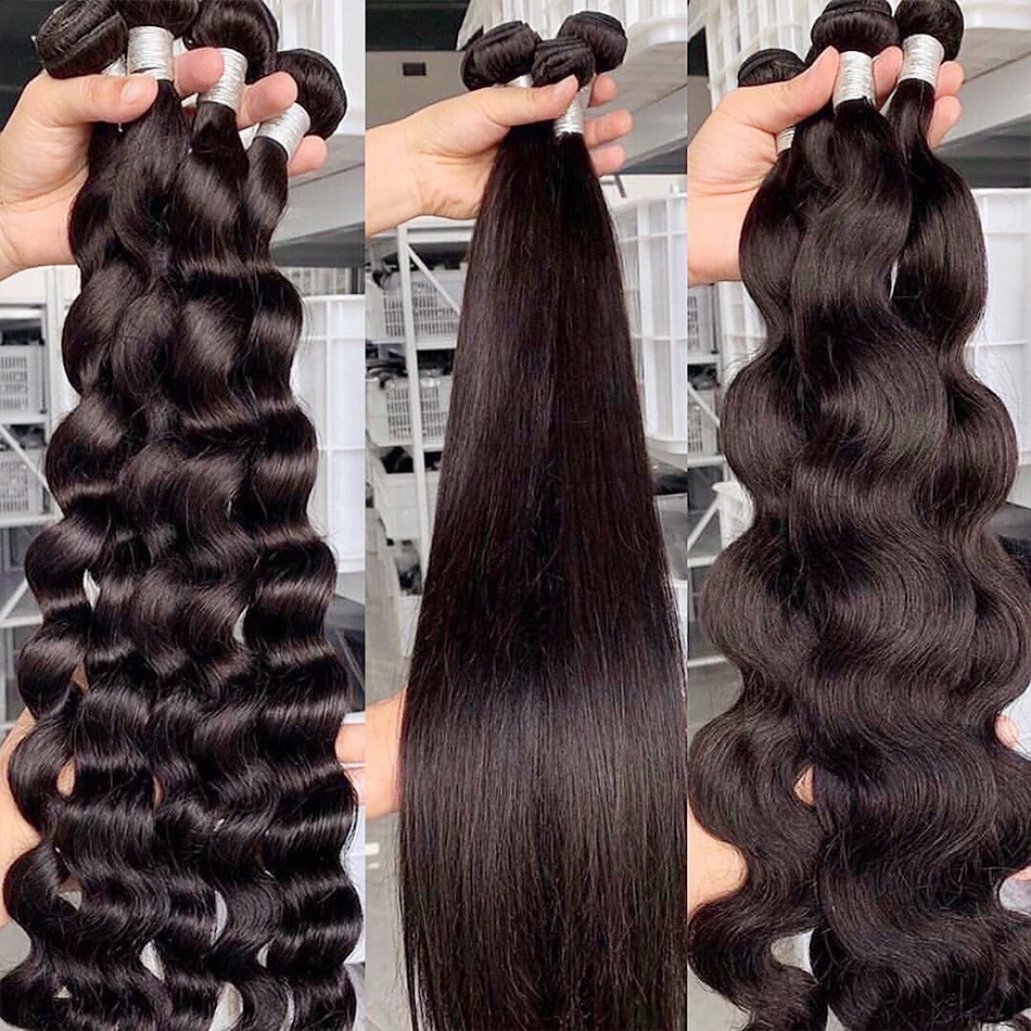 613 straight Human Hair Bundles , Wholesale Bundle Hair Vendors, Free Sample 10A Mink Virgin Brazilian Cuticle Aligned Hair