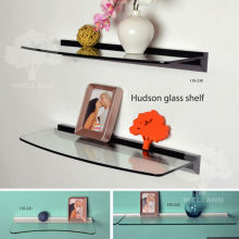 Glass display shelf wood bracket C