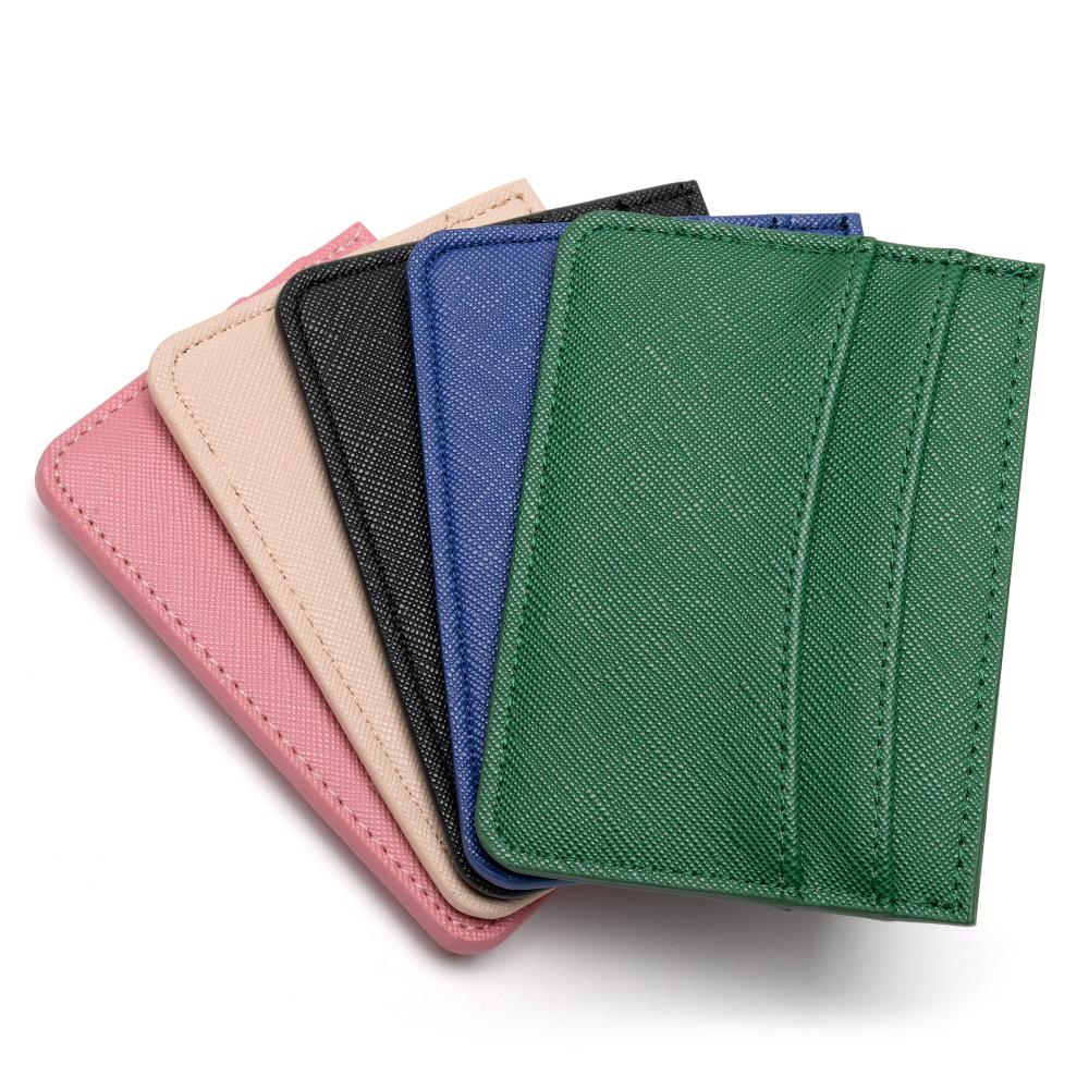 Multi-couleur 2 pack Slim Minimalist Wallet Carte Holder