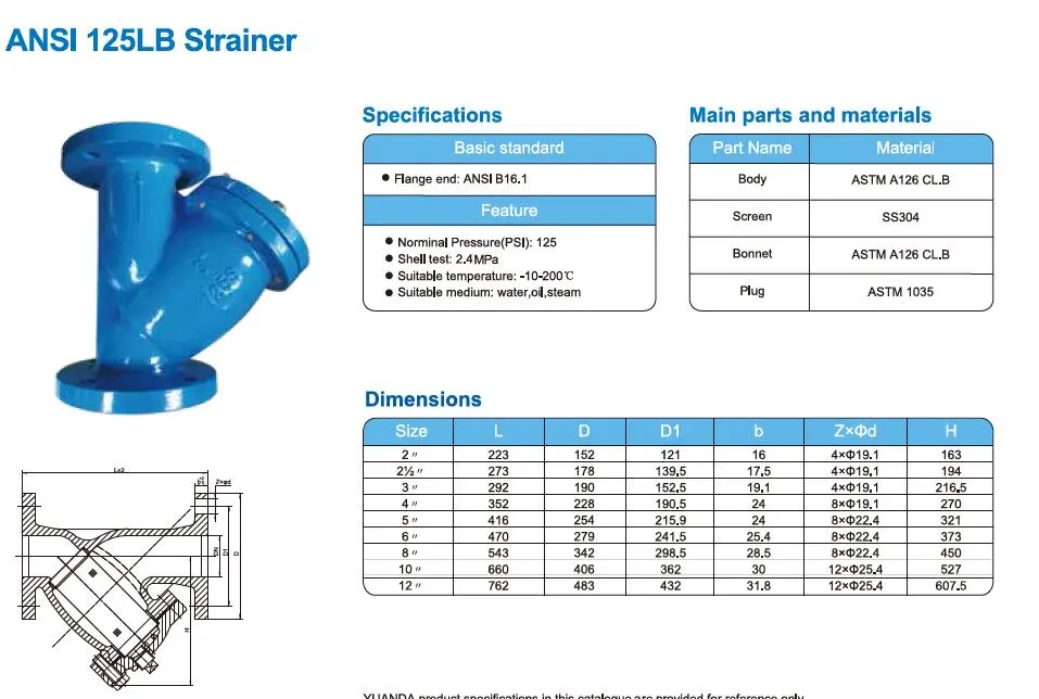 High quality Cast Iron Stainless Steel STRAINER VALVE DIN ANSI JIS VALVE