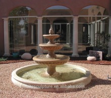 Customized garden outdoor sandstone marble water fountain statue