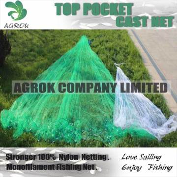 1"*10FT TOP POCKET-Japanese Style Cast Net Fishing net shrimp net