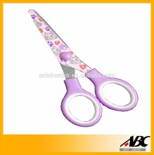 Colorful Pattern Soft Grip Handle Stainless Steel Craft Scissors