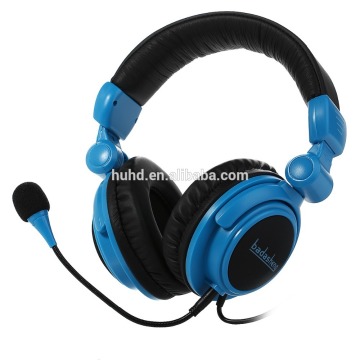 Tablet PC gaming headset MP3 music foldable headphone, simple gaming headset powerful bass with detachable mic