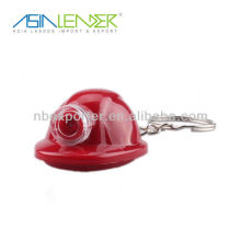 Safty helmet keychain with led light