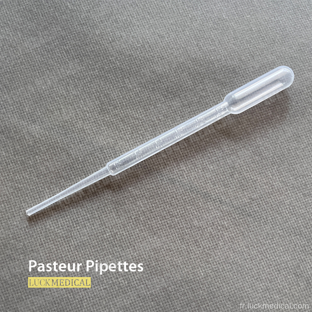 Pipettes pasteur jetables Utilisation du laboratoire