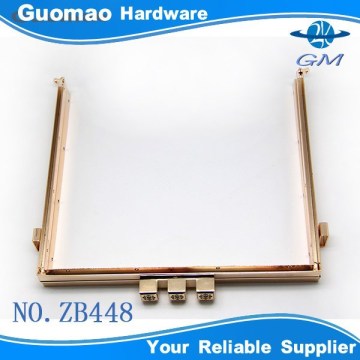 Square shape frame clutch bag frame